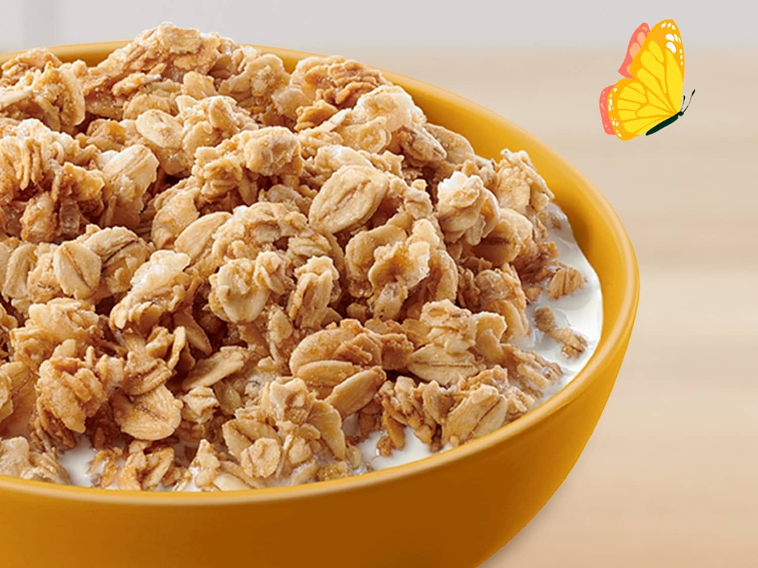 Bowl of Cascadian Farm cereal